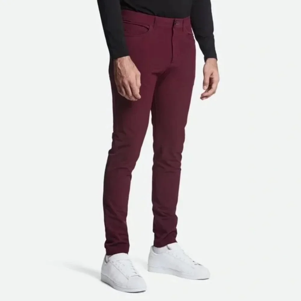PUBLIC REC Workday Pant - Slim in Maroon Size 42